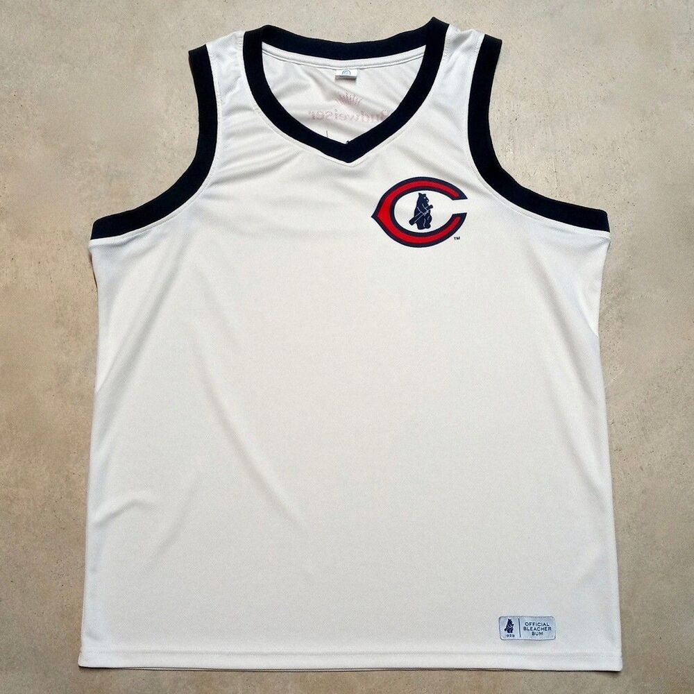 Chicago Cubs Official Bleacher Bum Tank Top Shirt Size XL Jersey Budweiser SGA